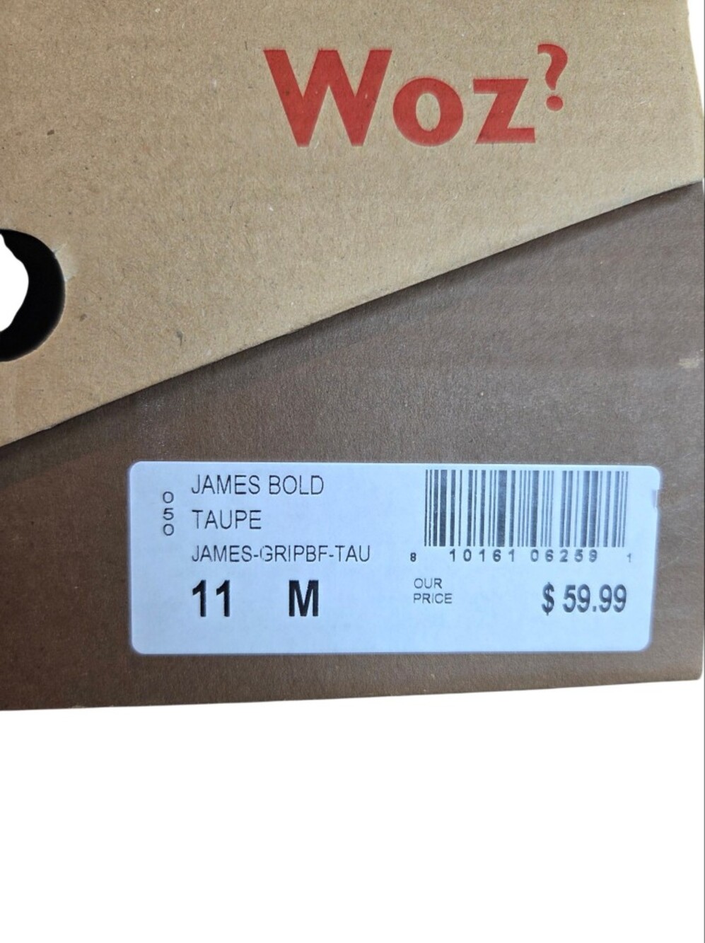Woz James Bold Taupe Men’s Boat Shoes - Picture 8 of 14